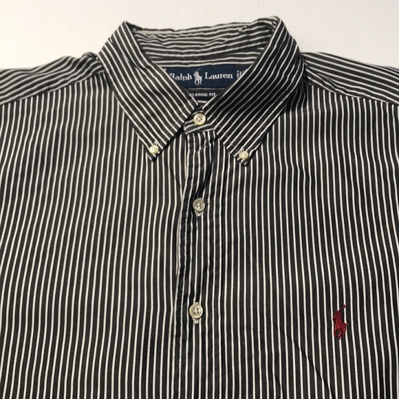 Polo by Ralph Lauren Other - RALPH LAUREN POLO Mens Black White Stripe Shirt XL Polo by Ralph Lauren Other - RALPH LAUREN POLO Mens Black White Stripe Shirt XL